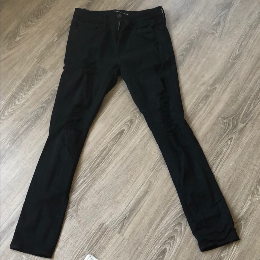 Express legging mid rise ripped jeans